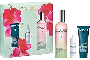 Caudalie Prep & Glow Best-Sellers Skin Care Holiday Gift Set - Full-Size Beauty Elixir + FREE Instant Detox Mask 15ml + FREE Vinoperfect Radiance Serum 10ml ($85 Value)