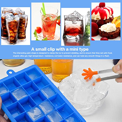 Gifort Eiswürfelform, Eiskugelform, DIY Silikon-Eiswürfelform, 3 Pack Silikon Eiswürfelformen-2.5cm Würfel Eiswürfel… – Bild 8