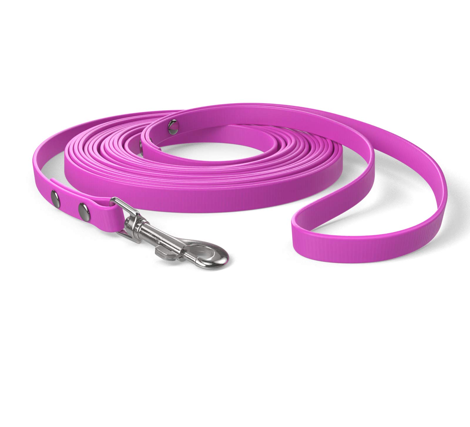 10m drag lead, dog lead, hand loop, magenta, extra narrow, dirt and water repellent