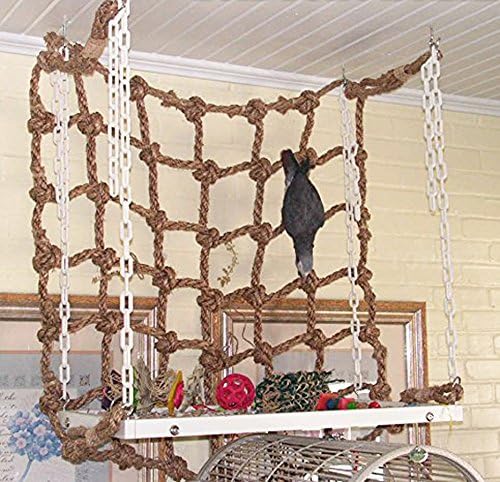 Parrot Birds Climbing Net Jungle Fever Rope Small Animals Toys
