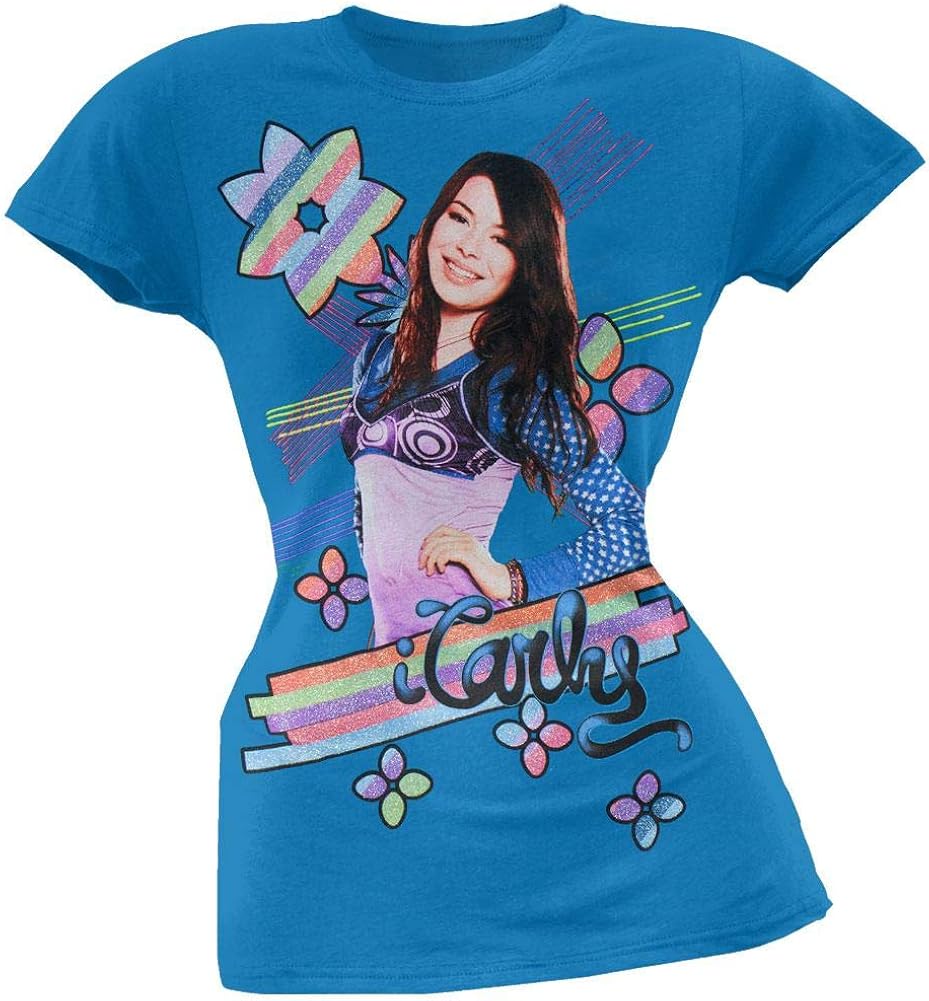 Old Glory Girls iCarly Rainbow Stripe Girls Youth TShirt XLarge