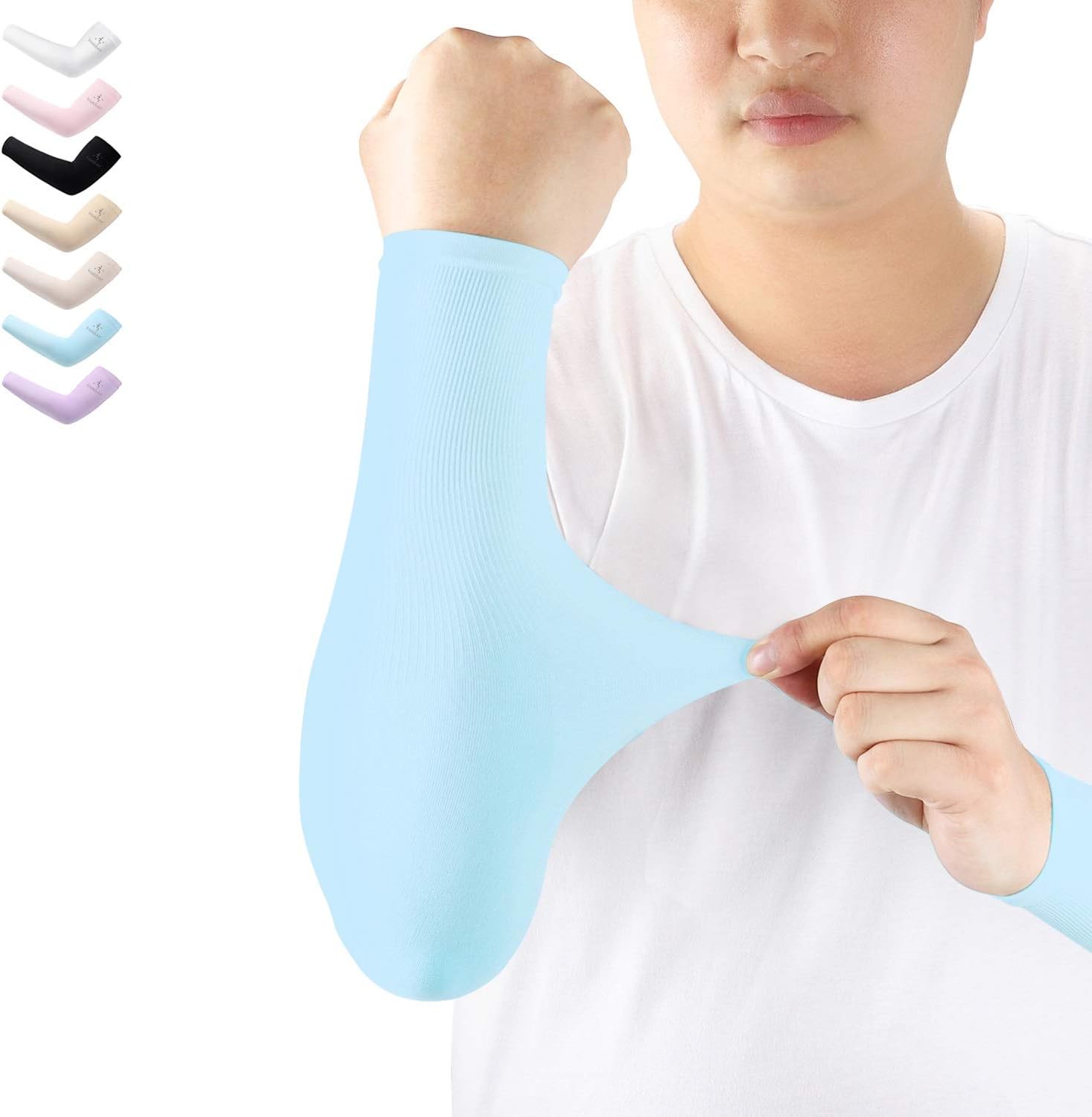 Arm Sleeves UV Protection,Arm Warmers Support Stretchy Anti-slip,Compression Sleeves to Cover Arms Womens Mens Youth for Covering Tattoo Basketball Running Cycling Gardening Outdoor