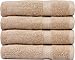 Utopia Towels 4 Piece Premium Hand Towels Set, 16 by 28 inches, 100% Ring Spun Cotton, Lightweight and Highly Absorbent Towels for Bathroom, Travel, Camp, Hotel, and Spa, Beige