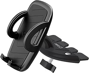 CD Slot Phone Mount, CD Slot Car Phone Holder Cradle, Universal Adjustable Fit Compatible for All Smartphone and Motorola Moto, Verizon, Tmobile AT&amp;T Phones by Cellet