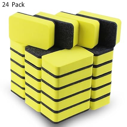 12 unidades de pizarra blanca magnética Borrador, brillante ...