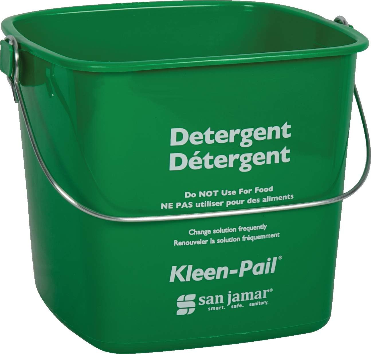 San Jamar KP97GN Kleen-Pail Commercial Cleaning Bucket, 3 Quart, Green: Industrial & Scientific