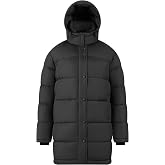 Orolay CHIIONE Women's Winter Puffer Jacket Hooded Quilted Long Winter Coat | Waterproof, Windproof, Warm Down Coat, High Collar, Ribbed Cuffs, Side Pockets, Winter Fashion, Outerwear
