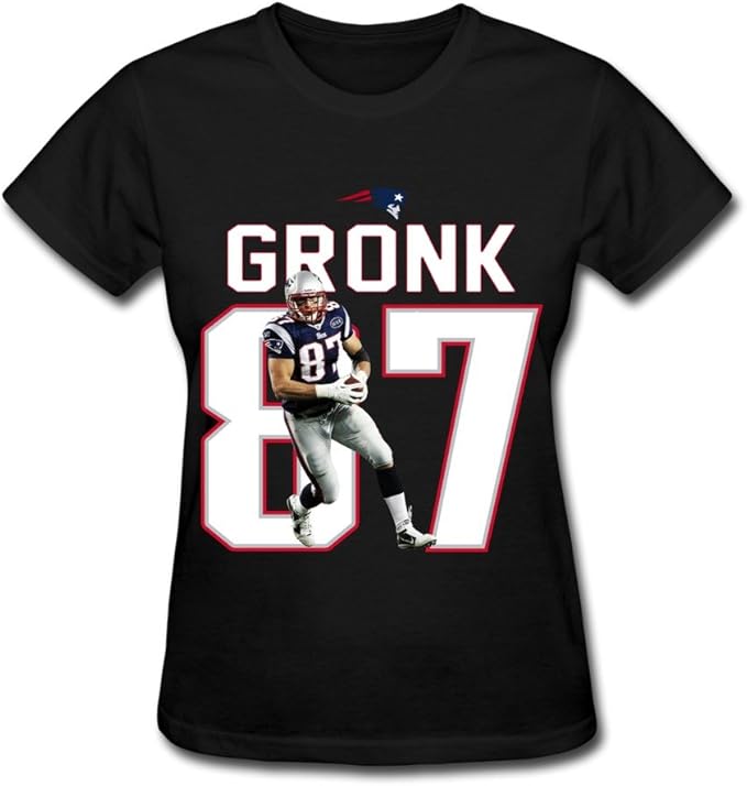 LQYG Women's T Shirts - Rob Gronkowski 87 Black Size XS at Amazon Womenâs Clothing store
