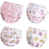 Toddler Potty Training Pants 4 Pack,Cotton Training Underwear Size 2T,3T,4T,Waterproof Underwear for Kids