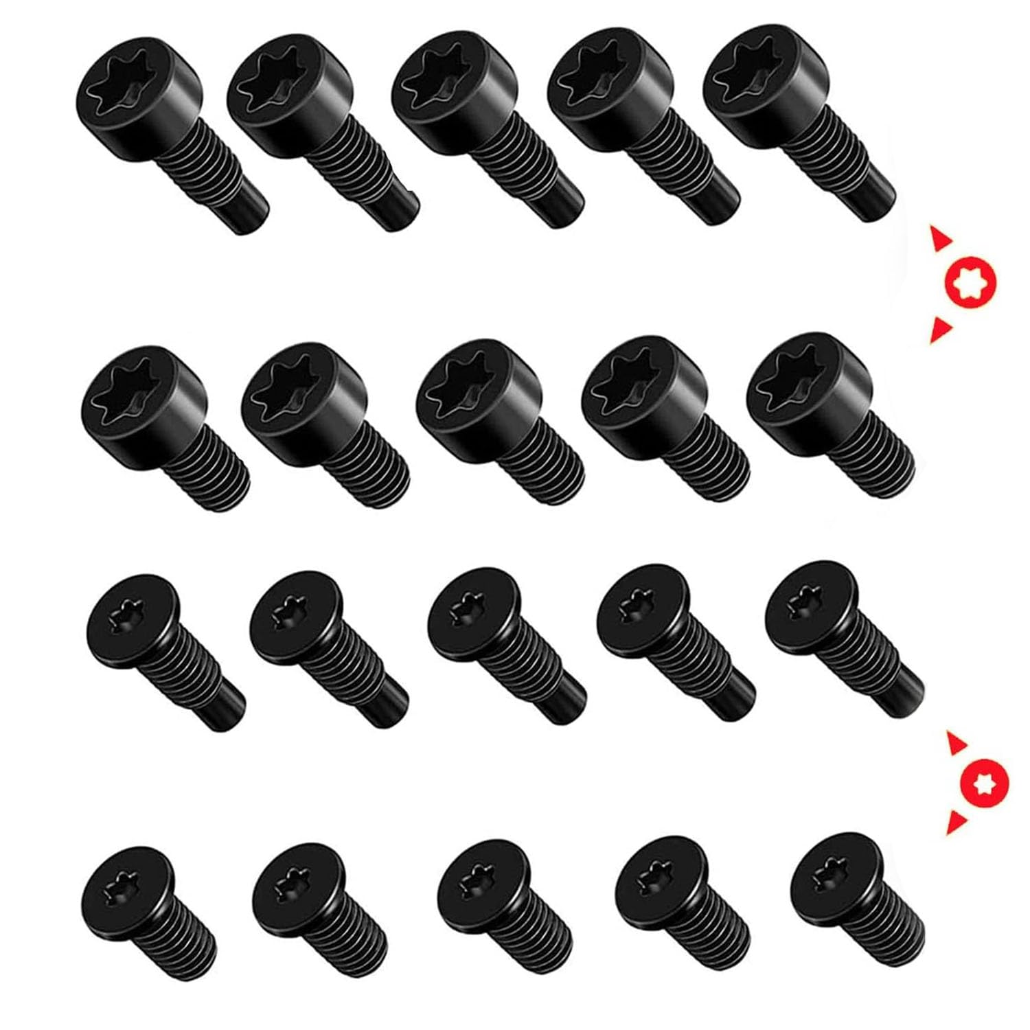 Photo 1 of 40 Pcs Ring Doorbell Screws, Video Doorbell Replacement Screws Ring Doorbell Security Screws Replacement Compatible with Video Doorbell, Video Doorbell 2 and Pro