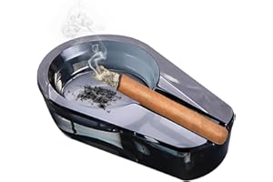 Glass Crystal Ashtray for Cigarettes,Portable Modern Cigar Ash Tray,Fancy Cute Cool Glass Container,Decorative Ashtray Holder