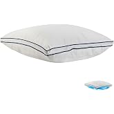 FOMI Premium Large Water Sleeping Pillow | Adjustable and Supportive Waterbase Pillow for Preferred Firmness | Orthopedic Comfort Design for Neck Pain Relief | (26&rdquo; x 17&rdquo;)