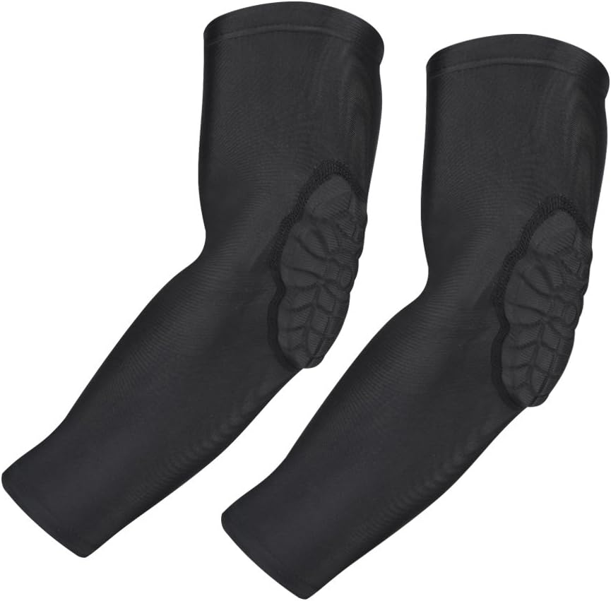TUOYR Elbow Pads Compression Padded Arm Sleeves Elbow Protection Pads for Basketball Football Baseball Volleyball