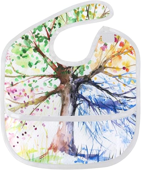 Ahomy Baberos Impermeables Para Bebe Coloridos Etnicos Con