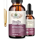 Amazing Botanicals Garlic Tincture – Allium Sativum Herbal Extract – High Potency Liquid Supplement – (4 Fl Oz (Pack of 1))