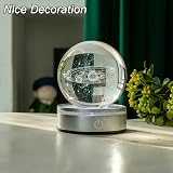 IFOLAINA 3D Solar System Crystal Ball 80mm LED Night Light Planet Globe view 7
