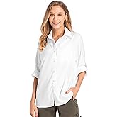Women's UPF 50 Long Sleeve Sun Protection Shirts Quick Dry Outdoor Fishing Hiking Travel Shirt