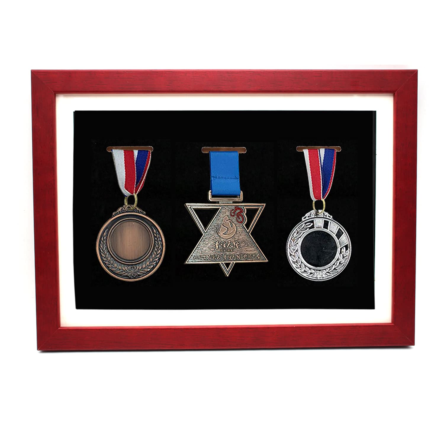 Medal Display Shadow Box - Medal Display case - Perfect Medal Display for Runners, Marathon, RECE Winner,Soccer, Football, Gymnastics & All Sports