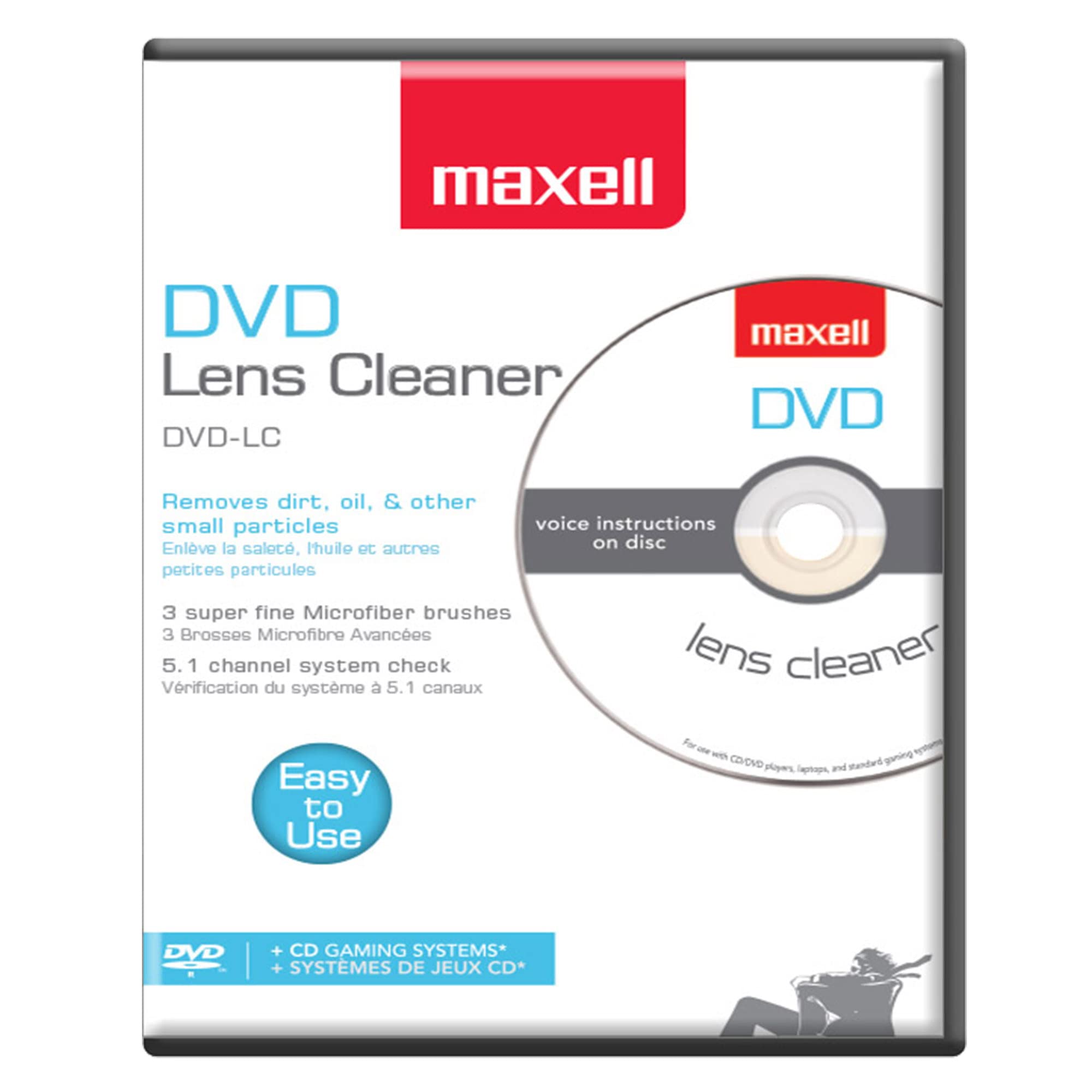 Photo 1 of Maxell DVD-LC DVD Lens Cleaner, One Size