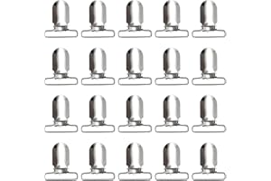 RayTour 20 Pieces Men Suspender Clips Sheet Straps Holder Fasteners Clips Bed Sheet Clips Fasteners Clips