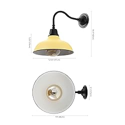 JONATHAN Y JYL7613H Aurora 12.25" 1-Light Farmhouse