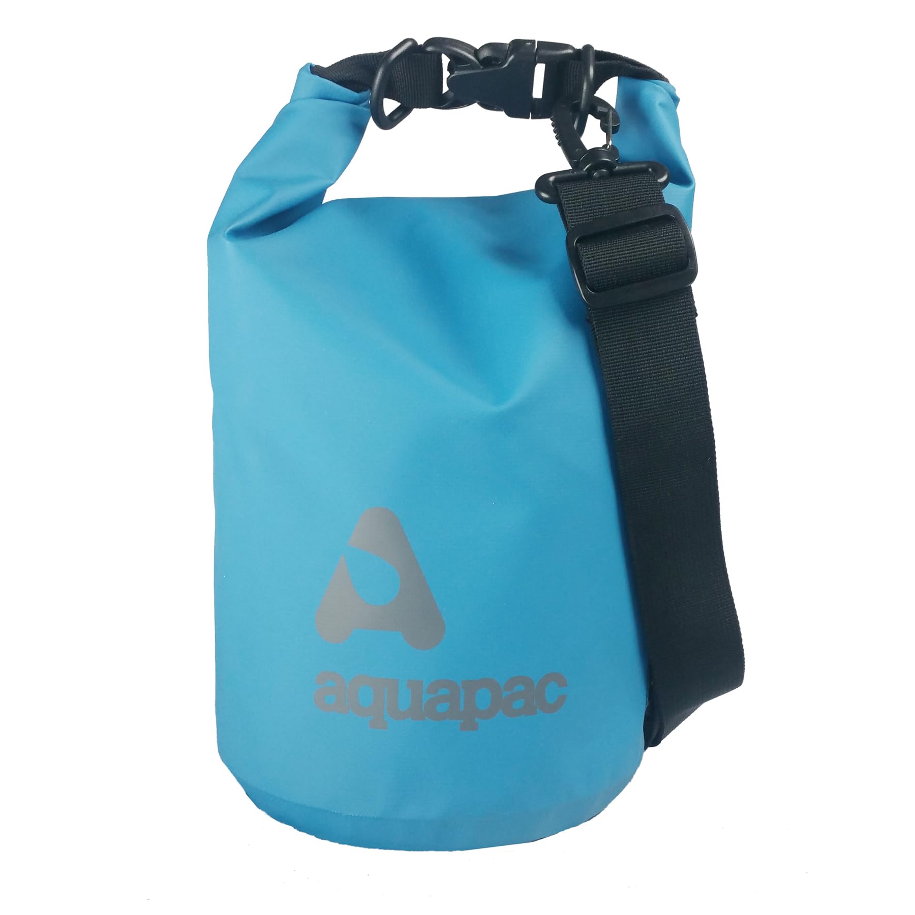Aquapac Heavyweight Waterproof Drybag with Shoulder Strap, 7l Blue, Made in the UK, Travel Essential, 5 Year Warranty, Eco Friendly, Watersports, Hiking, Mountain Biking, Running Accessory