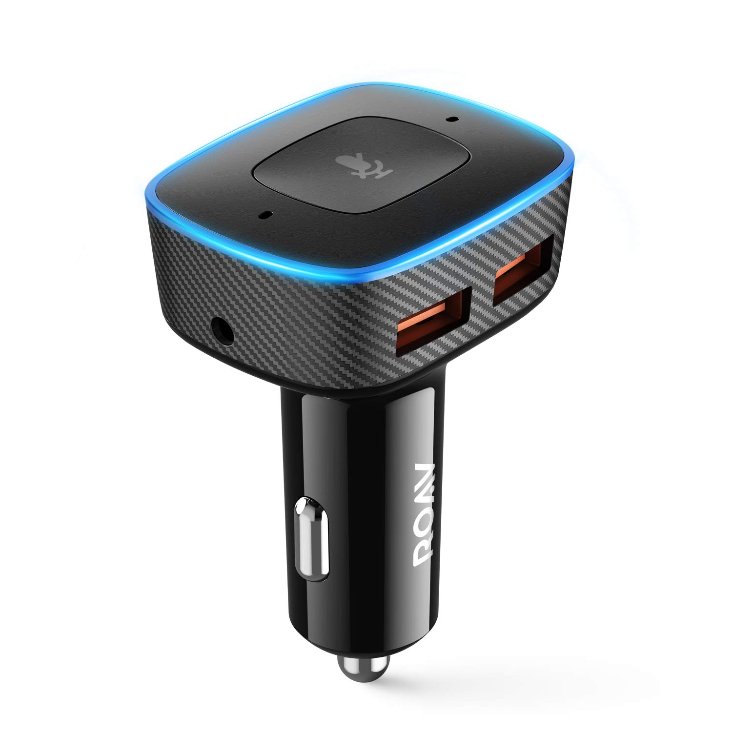 Roav Viva Pro, by Anker, Alexa-Enabled 2-Port USB Car Charger for Navigation, Voice Initiated Calling, and Music Streaming. for Cars with Bluetooth/CarPlay/Android Auto/Aux-in/FM Reception