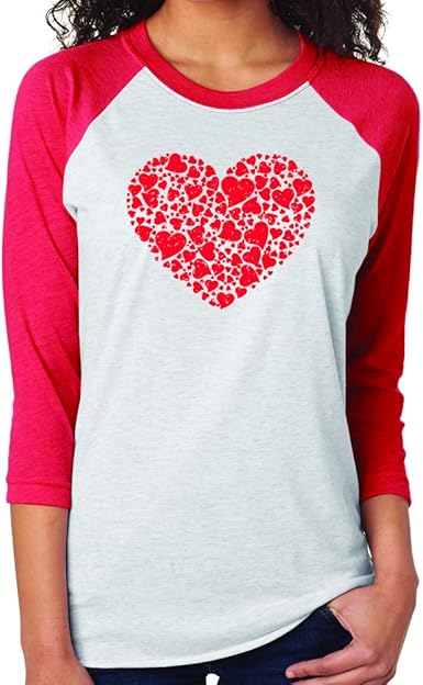 white shirt with red hearts