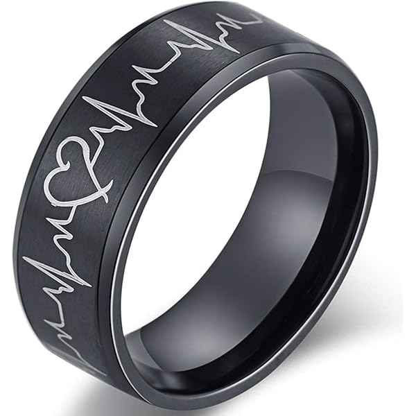 Titaniumcentral Tungsteno Anillo Negro Anillos De Compromiso Anillo De Matrimonio Para Mujer