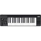 NUX NTK-37 MIDI Keyboard Controller, 37 Full-Size Keys，9 Assignable Faders，Built-In Mouse Control Pad， Multiple Creative Performance Tools, Seamless Integration
