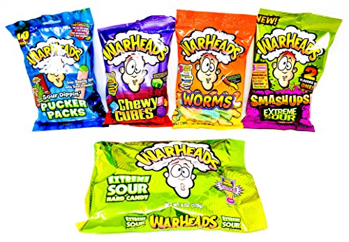 Ultimate warheads sour candy assortment - includes orig…