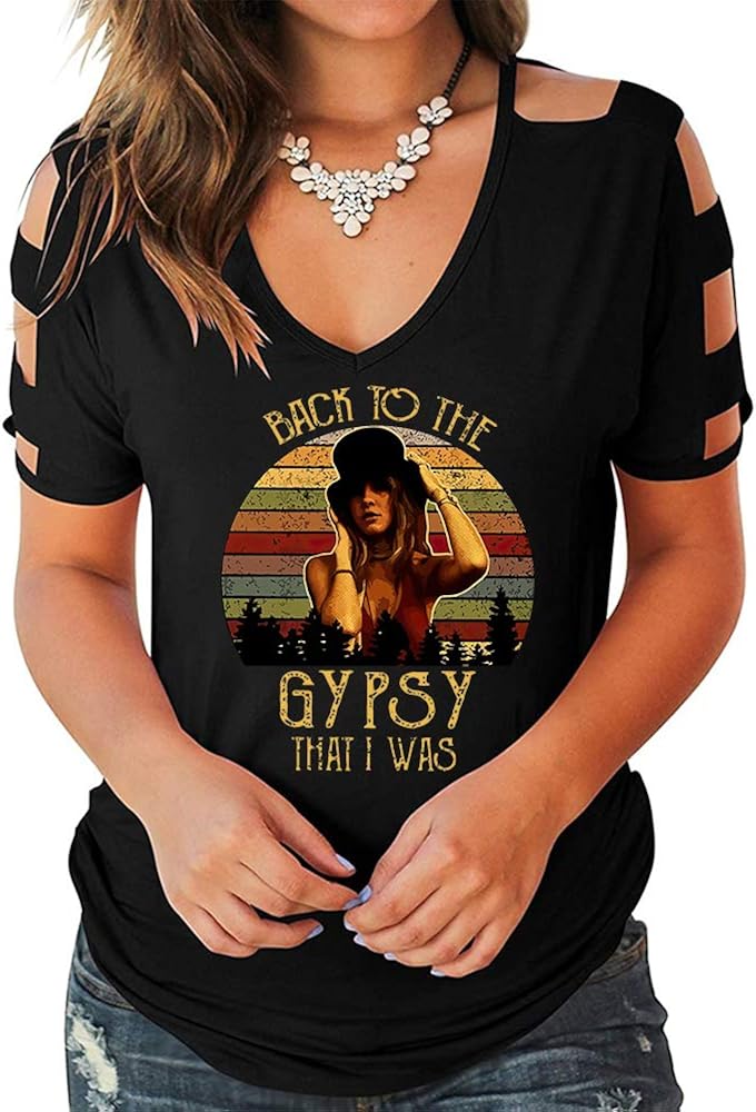T-Shirt Back to The Gypsy, DASS ich Freizeit stilvolles T-Shirt Airy-T
