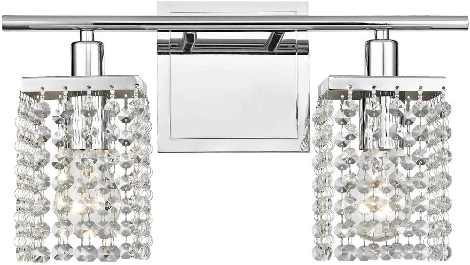 2 Light Crystal Bathroom Vanity Light Amazon Com