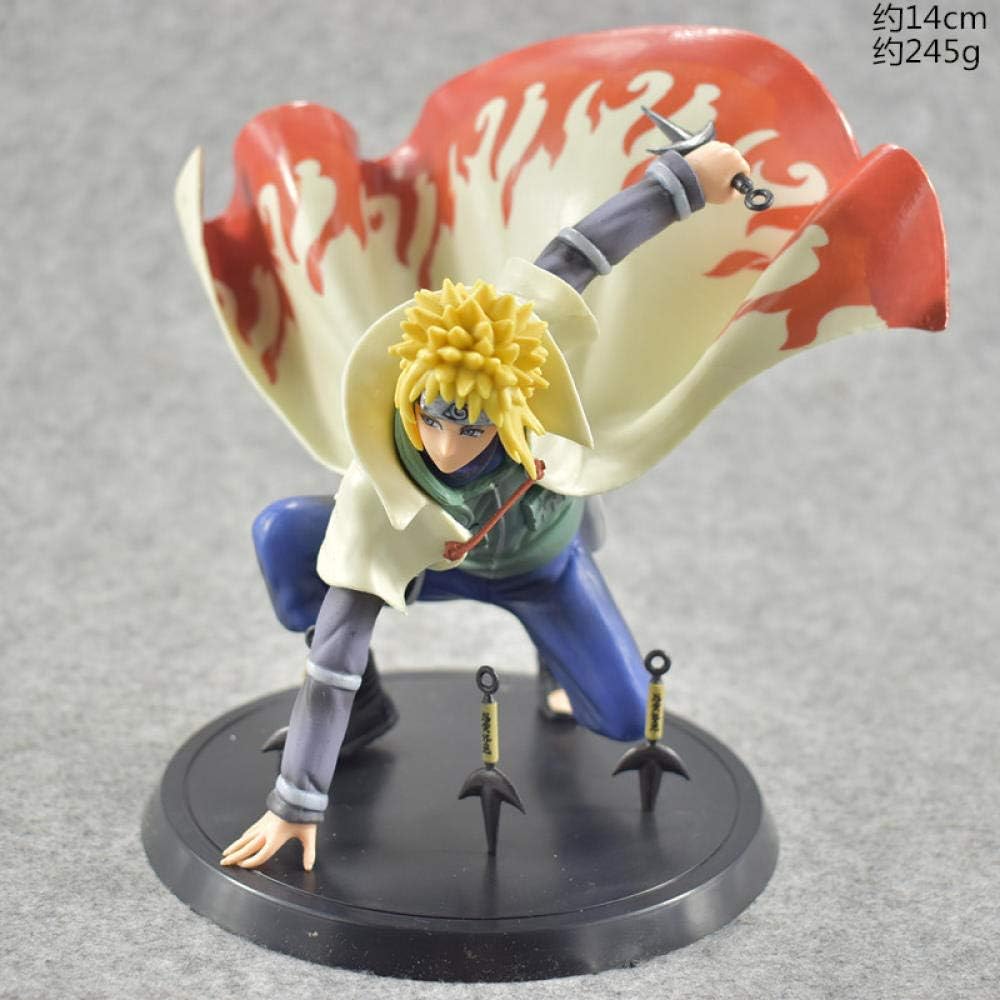 Rqcaxp Vinyl Figure Collectible Art Xtra Namikaze Minato Anime Shippuden Action Figure Naruto S Father Model Decoration Collection Doll Model Approx14cmBest Gift For Kids Adults And Anime Fans