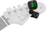 Fender FT-1 Pro Clip-On Tuner Gen 2 for Electric Acoustic Bass Ukulele Black view 2