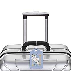 2 PCS Flower Lette N Luggage Tag for Suitcases