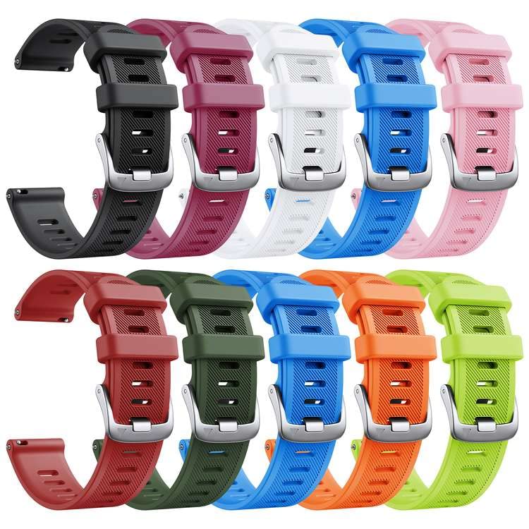 NotoCity for garmin forerunner 245/645 Strap, Soft Silicone Replacement Strap for Garmin Forerunner 158/Vivoactive 3/Garmin Venu/Vivomove HR/Approach S40/S12