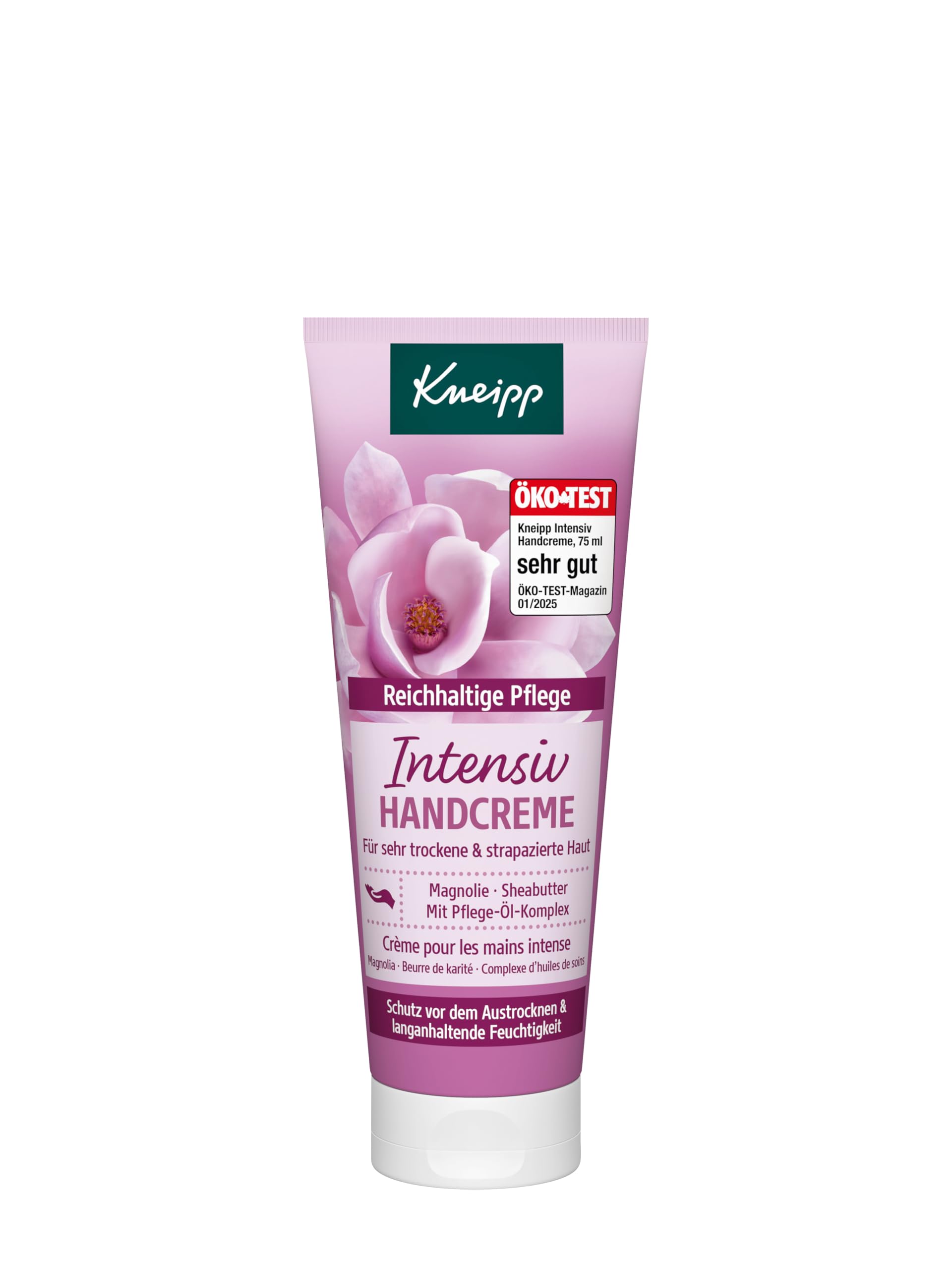 Kneipp Intensiv-Handcreme - Magnolie & Sheabutter - Für sehr trockene & strapazierte Haut - 75 ml