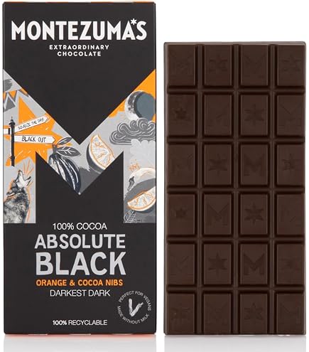 Amazon.com : Montezuma Absolute Black 100% Cocoa With Orange And