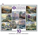 10 in 1, 100/300/500 Pieces Thomas Kinkade Puzzle