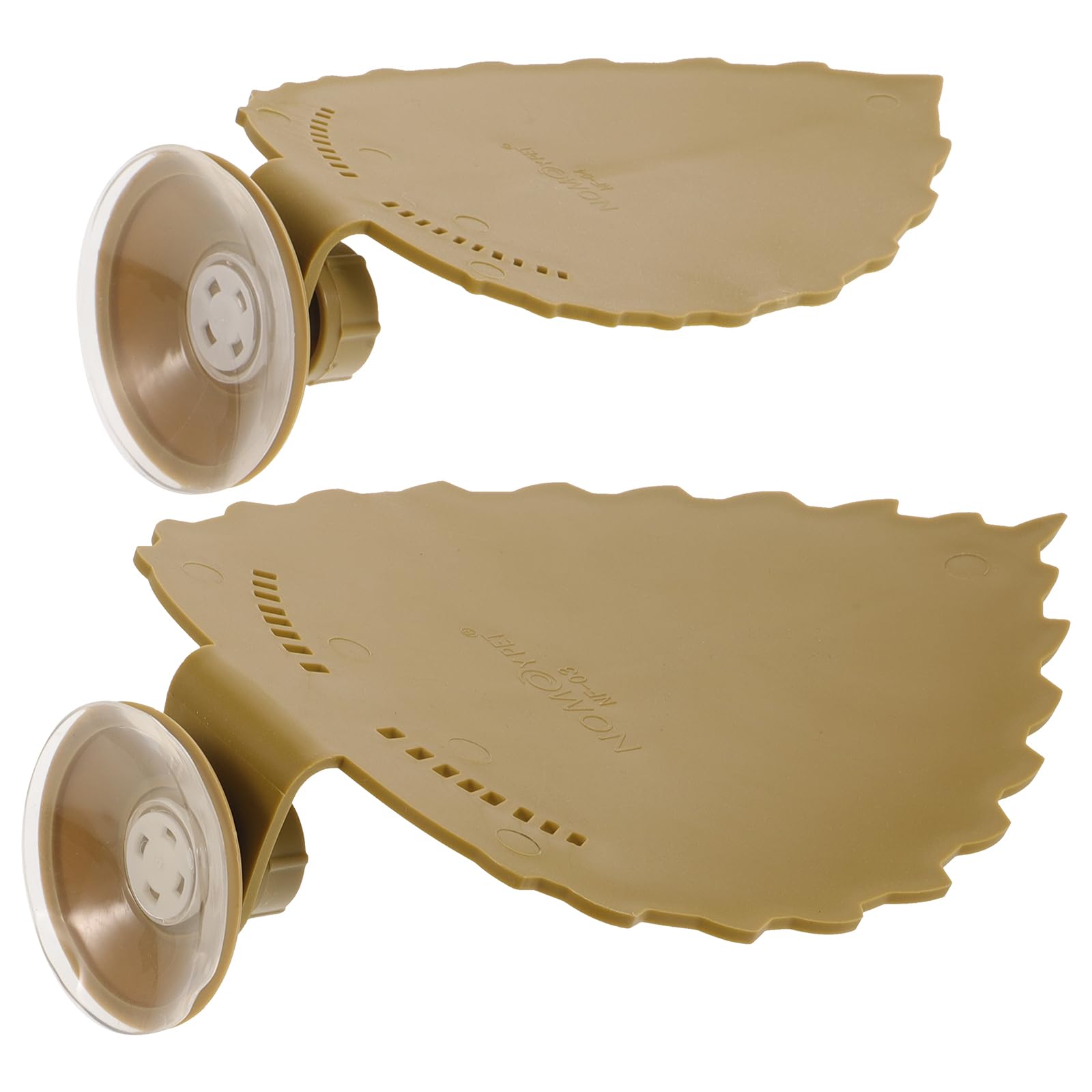 POPETPOP Fish Tank Decoration 2pcs Leaf Shaped Turtle Basking Platform Turtle Tank Platform Aquarium Animal Sink Wharf Reptile Habitat Climbing Shelf Turtle Tank Dock Decor and Reptiles