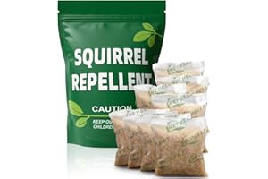 AUDQQM Squirrel Repellent Outdoor, Chipmunk Repellent, Plant-Based Squirrel Deterrent for Garden & Attic, Long-Lasting 2 Months Protection, Safe to Use –8P