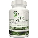 Naravis Olive Leaf Extract - 750mg - 120 Veggie Capsules - 20% Oleuropein - Non-GMO - Immune Support - Cardiovascular Health 