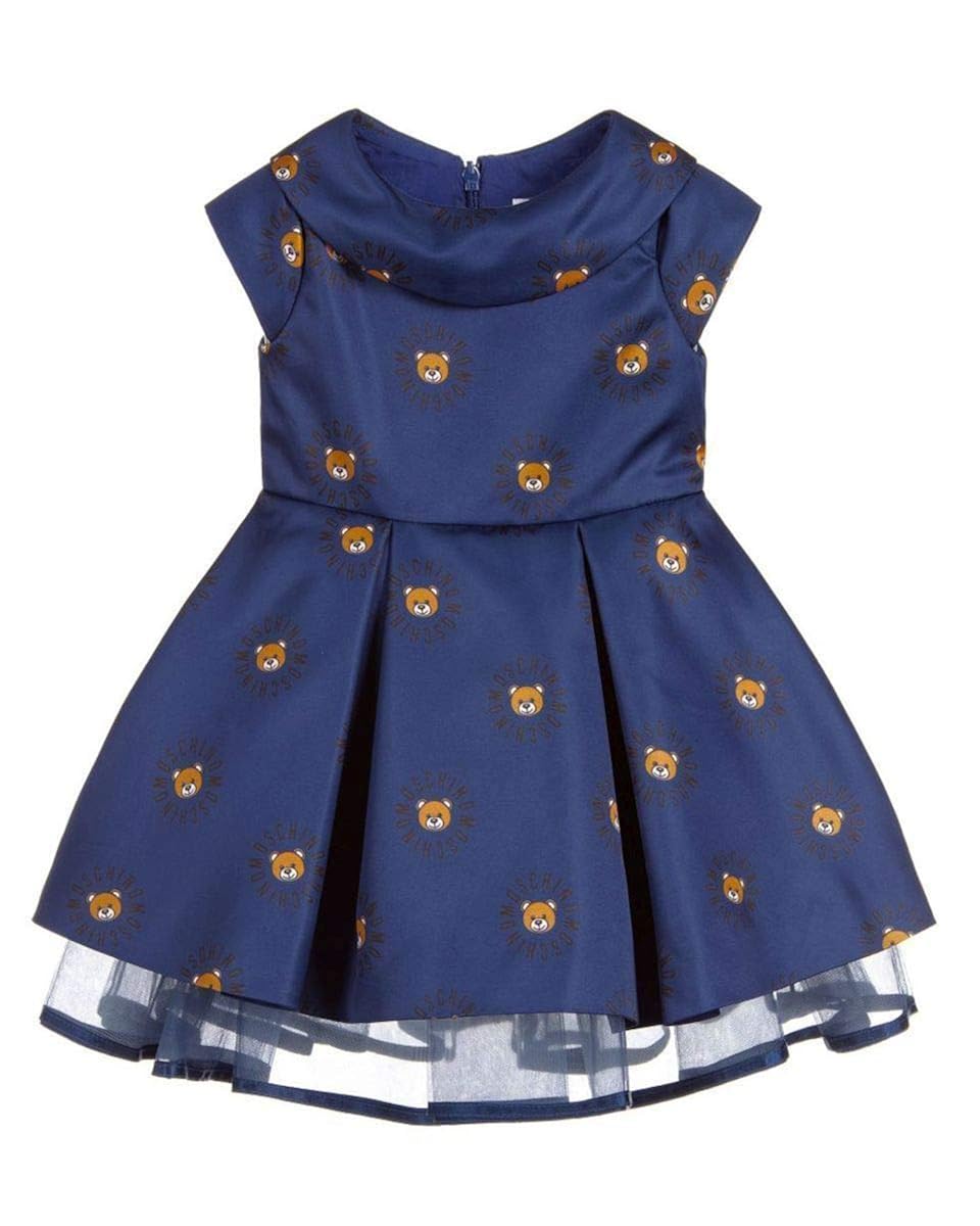 Moschino Abito Bimba in Raso Bambina 0-24 urban-earth.co.uk