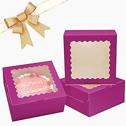 Bakepacker 36pcs 10x10x5 Inches Deep Purple Cake