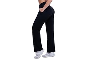 Walifrey Wide Leg Pants Woman Casual Sweatpants with Pockets for Women High Waist Loose Stretch Trousers