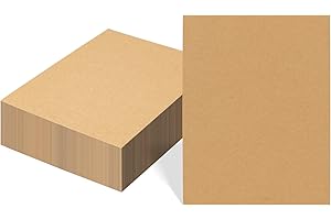 EdenseeLake 100 Pack 8.5x11 Chipboard Sheets, Kraft Cardboard for Shipping, Book Binding, Packing, DIY Crafts