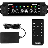 Herdio 4-Channel Bluetooth Amplifier Receiver - 200W Total Power (40W/Channel) with 24V5A Power Supply, IR Remote Control &amp; Power-Off Memory - Ideal for Home, Garage, Ceiling &amp; Passive Speakers