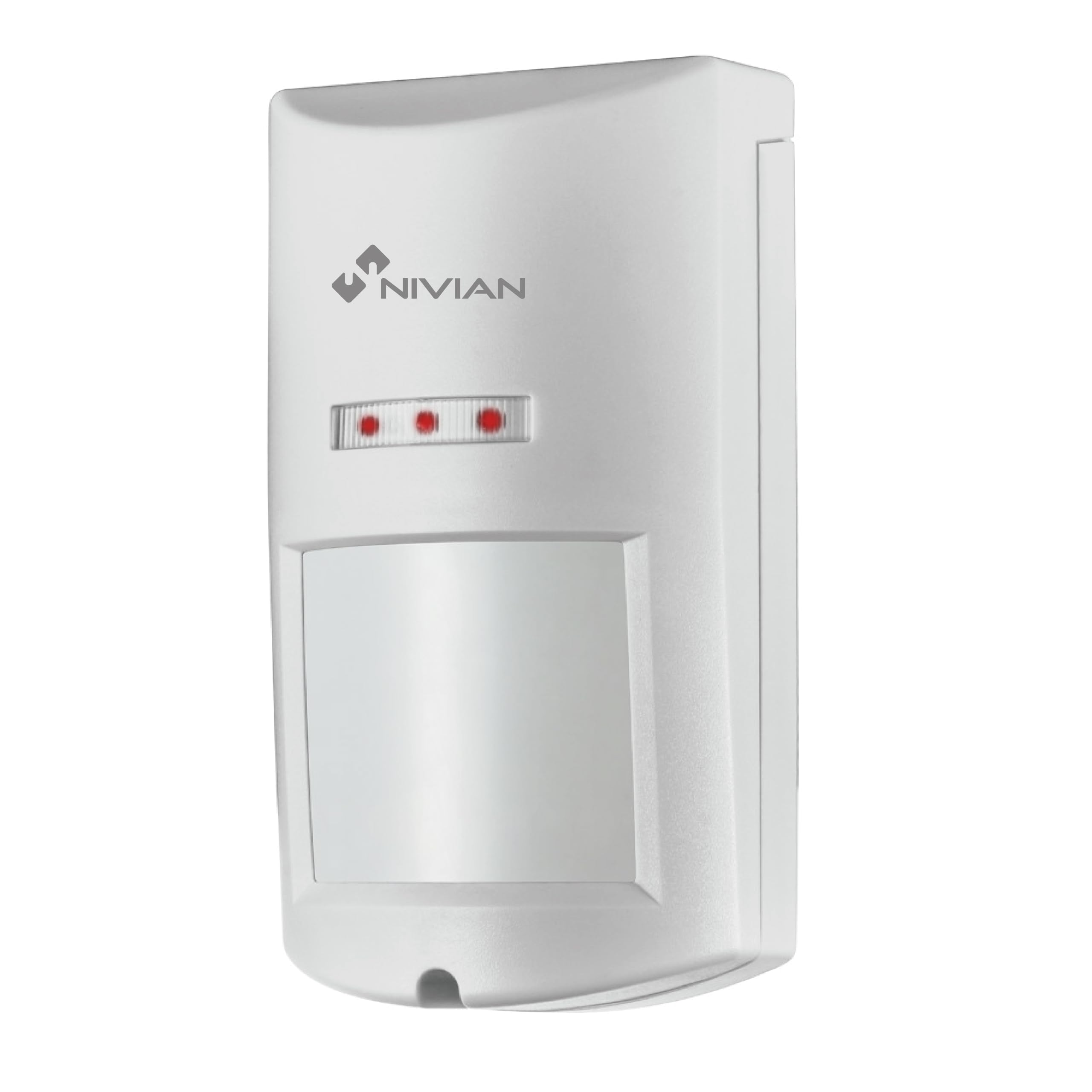 Nivian - Wireless motion detector compatible with Nivian alarm, suitable for outdoor immune against pets up to 20 kg, detection of 12 m/100º tampering sabotage, easy installation without cables