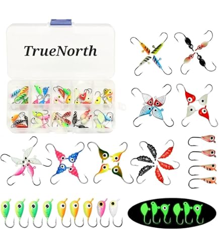 Lindy LPTKM05 Ice Perch Talker Tullibee 1 4/9 In - Esca Artificiale Per Pesca Sul Ghiaccio, Con Perle E Dischi In Ottone - 3